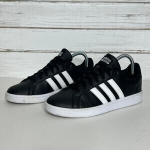 Adidas Grand Court Cloudfoam Black White Sneakers Men's Shoe Size 9.5